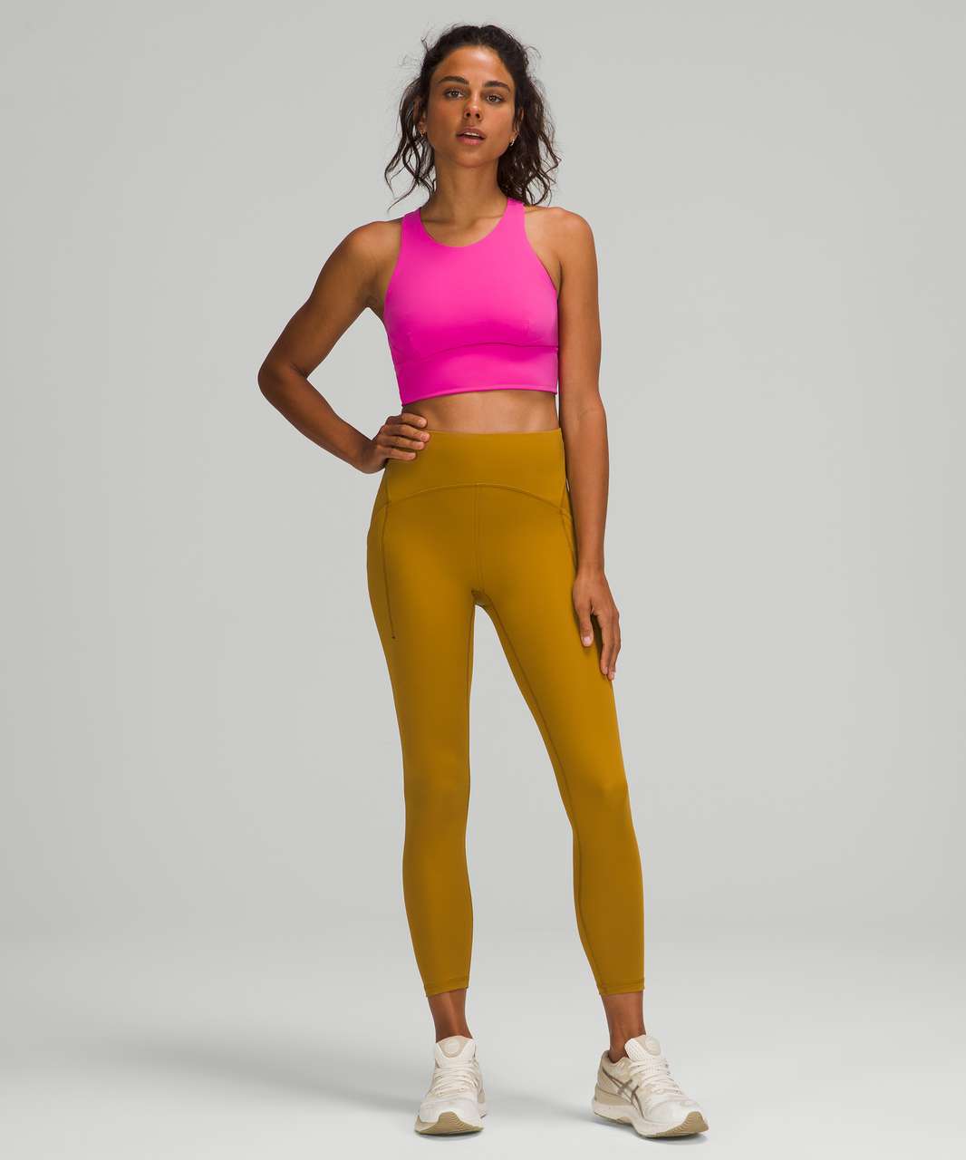 Lululemon Power Thru High-Rise Tight 25 - Gold Spice - lulu fanatics