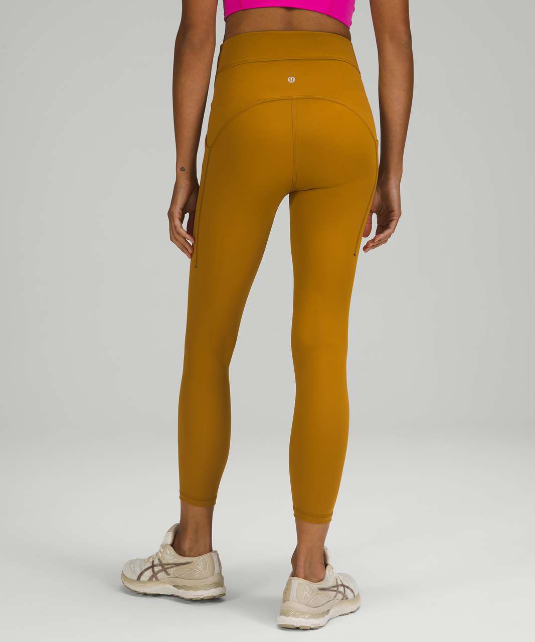 Lululemon Lululemon Power Thru High-Rise Tight 25 0 Gold Spice Hip Pocket  Leggings W5DAJS