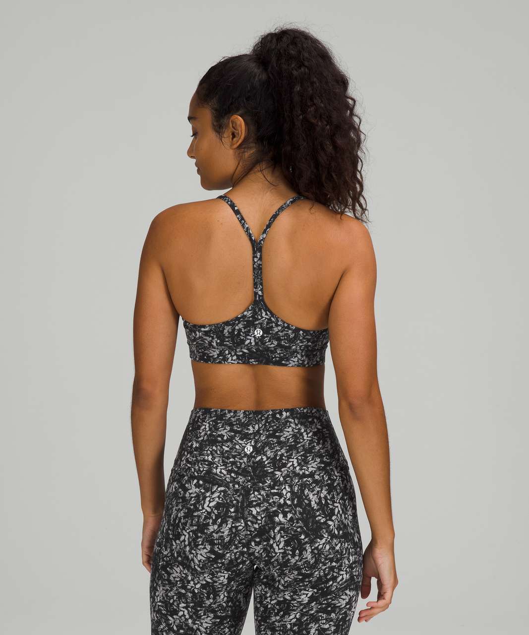 Lululemon Flow Y Bra Nulu *Light Support, A–C Cups - Blossom Overlay  Starlight Multi - lulu fanatics