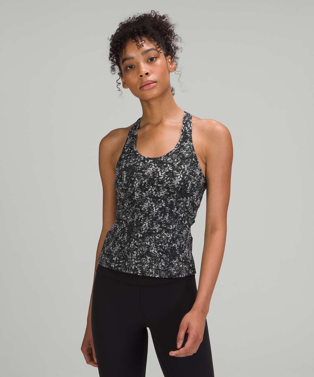 Lululemon Cool Racerback Tank Top Shorter Length - Blossom Overlay  Starlight Multi - lulu fanatics