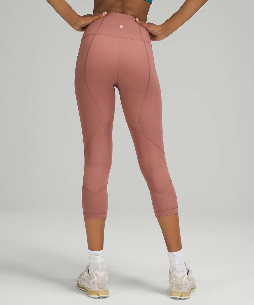 Lululemon Pace Rival High-Rise Crop 22" - Spiced Chai