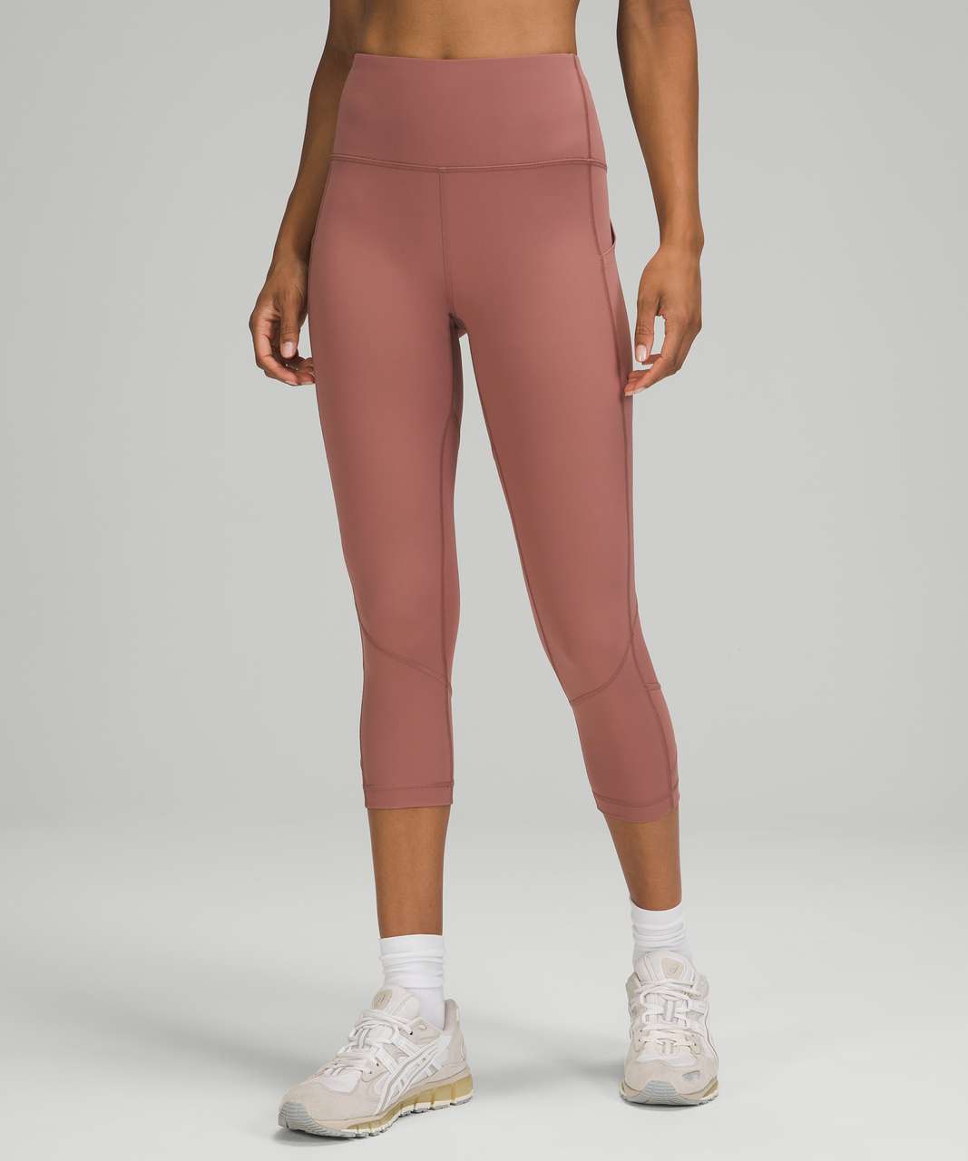 Lululemon Pace Rival High-Rise Crop 22" - Spiced Chai