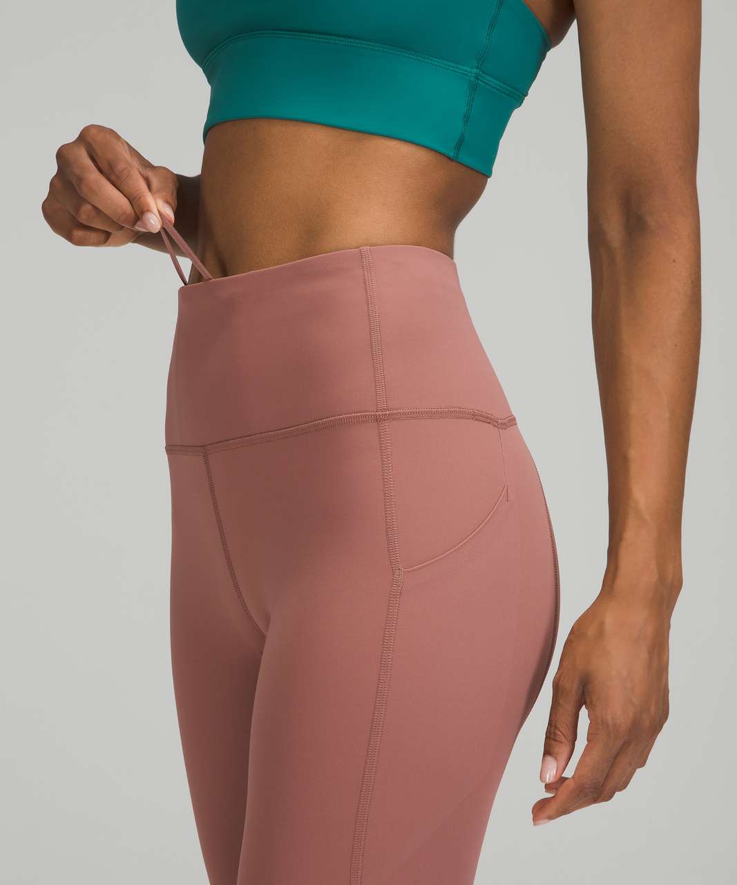 Lululemon Pace Rival High-Rise Crop 22" - Spiced Chai