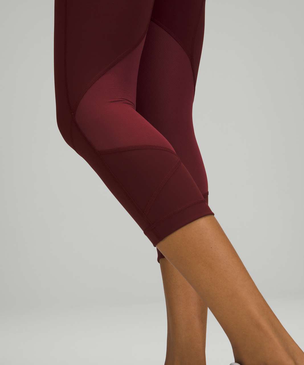 Lululemon Pace Rival High-Rise Crop 22" - Red Merlot