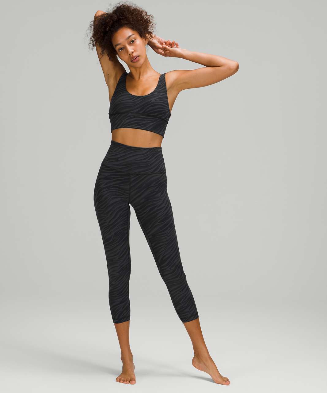 Lululemon Align High-Rise Crop 23 - Intertwined Camo Deep Coal Multi -  lulu fanatics