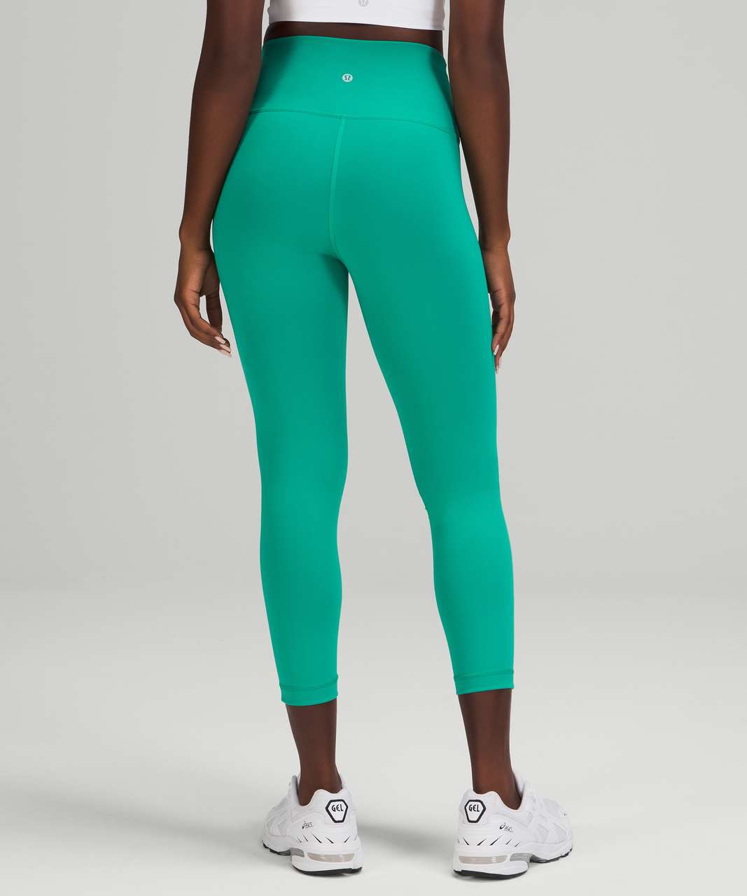 Lululemon Wunder Train High-Rise Crop 23 - Maldives Green - lulu fanatics