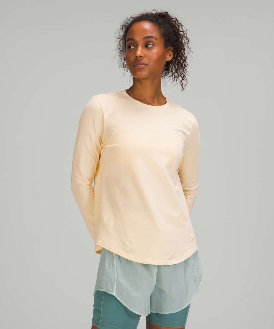 Lululemon Love Long Sleeve Shirt - Lemon Chiffon