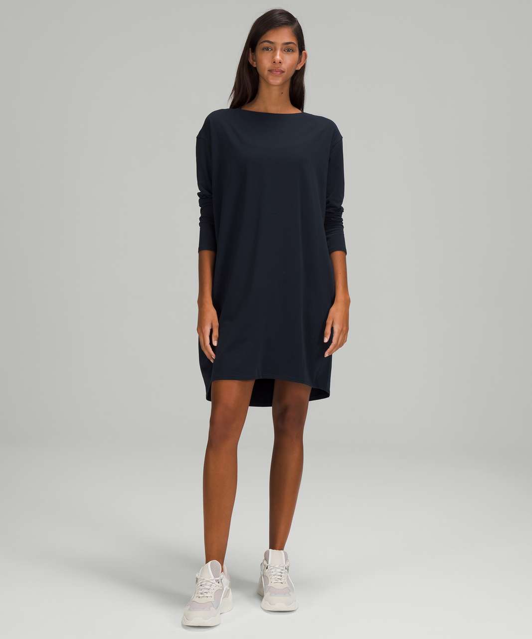 Lululemon Back in Action Long Sleeve Dress - True Navy