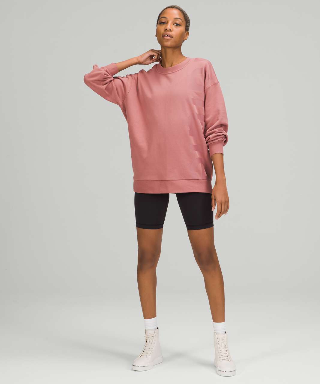 Lululemon Perfectly Oversized Crew *Logo - Spiced Chai