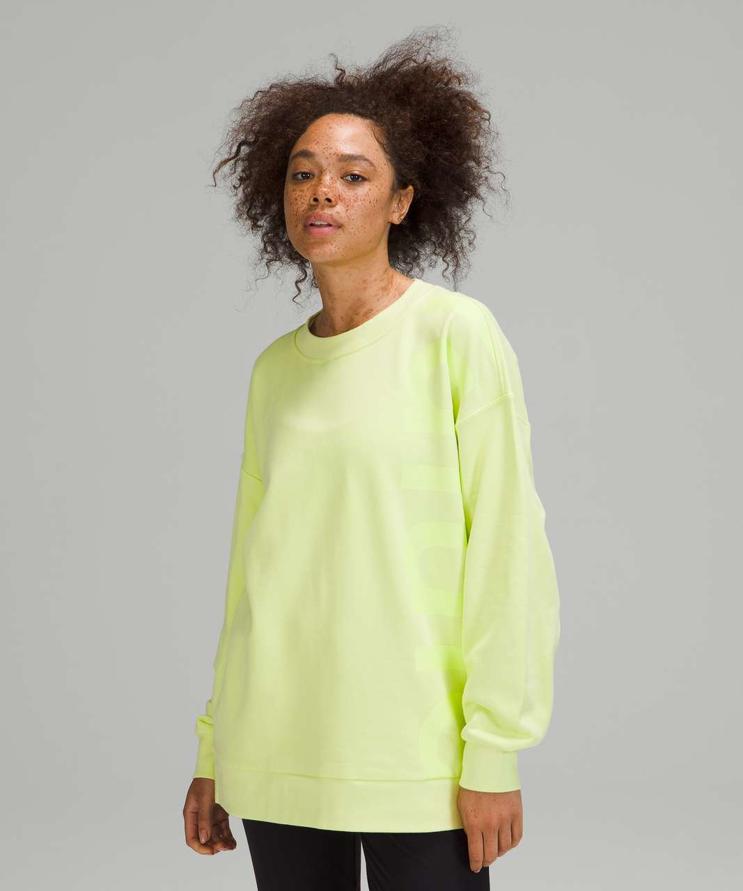 Lululemon Perfectly Oversized Crew - Smoked Spruce - lulu fanatics