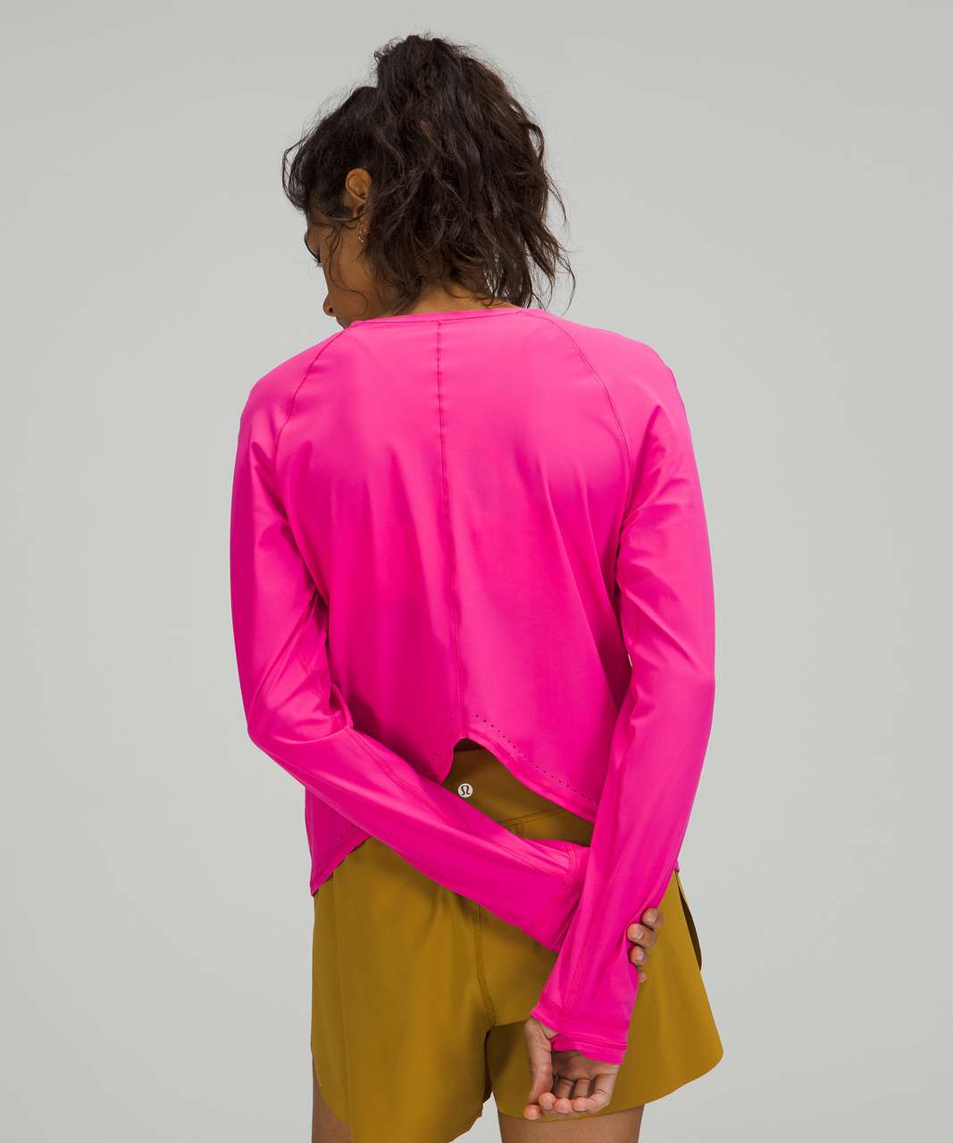 Lululemon Rise and Run Long Sleeve - Sonic Pink