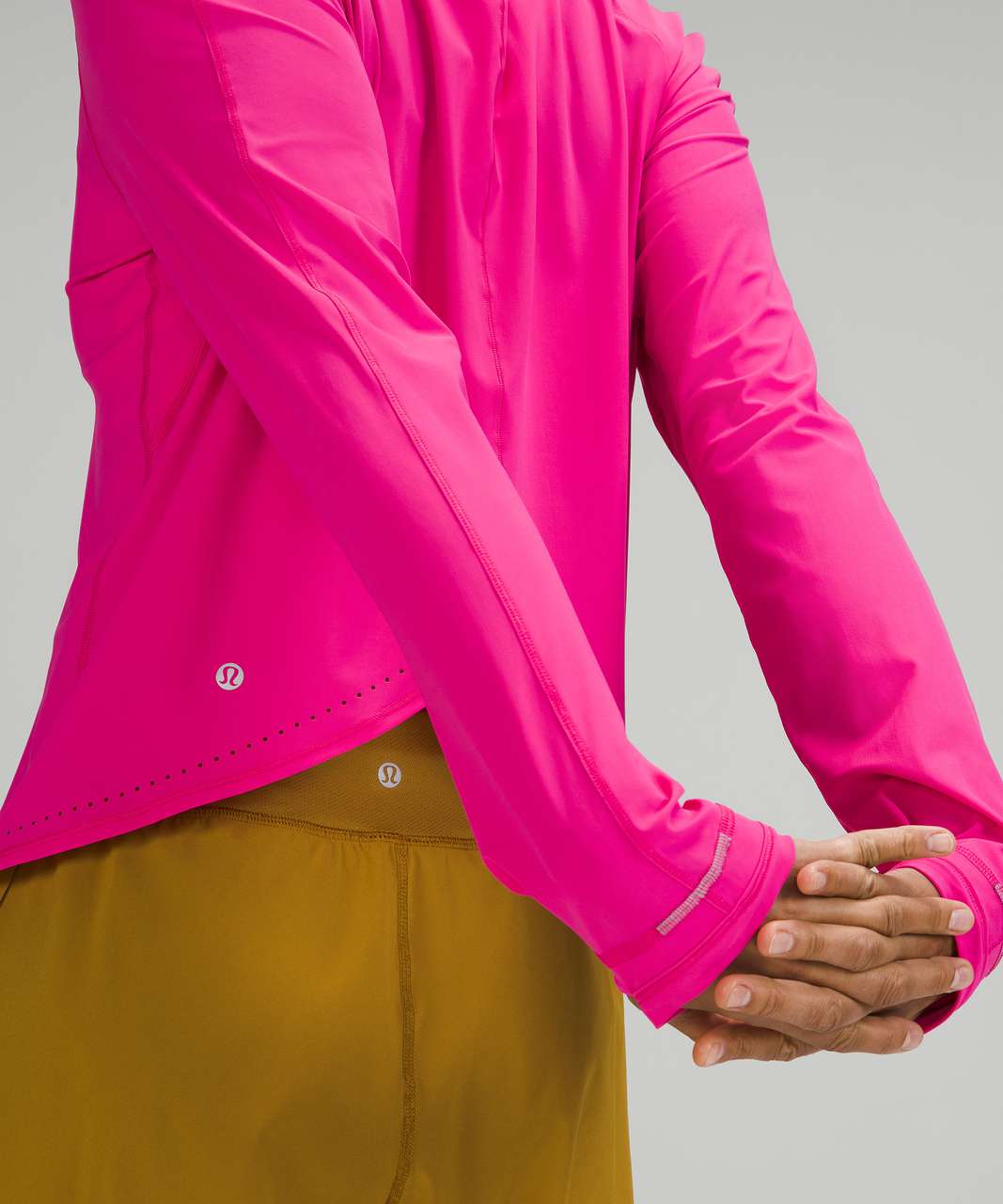 Lululemon Rise and Run Long Sleeve - Sonic Pink