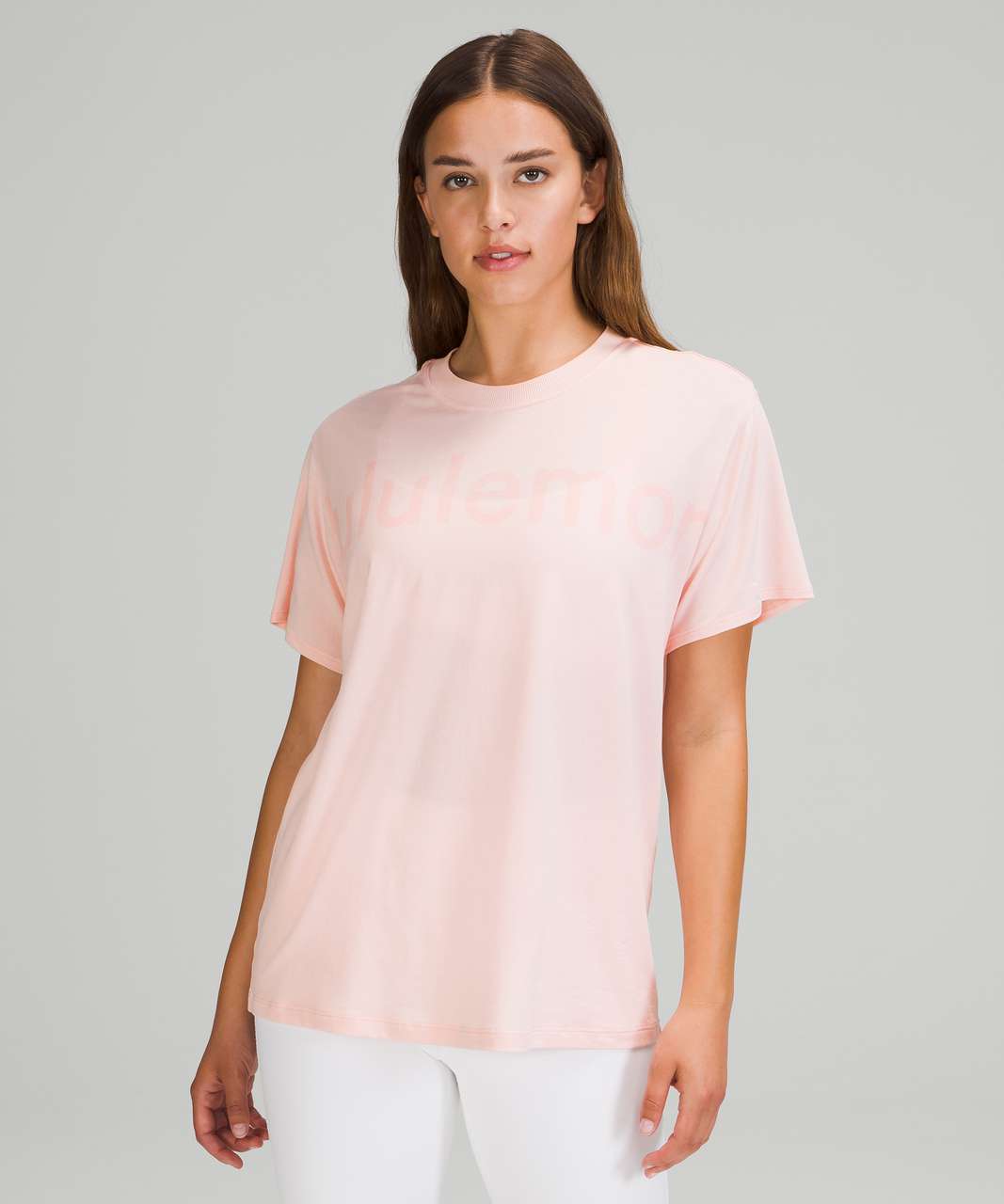 Lululemon All Yours Tee *Graphic - Pink Mist - lulu fanatics