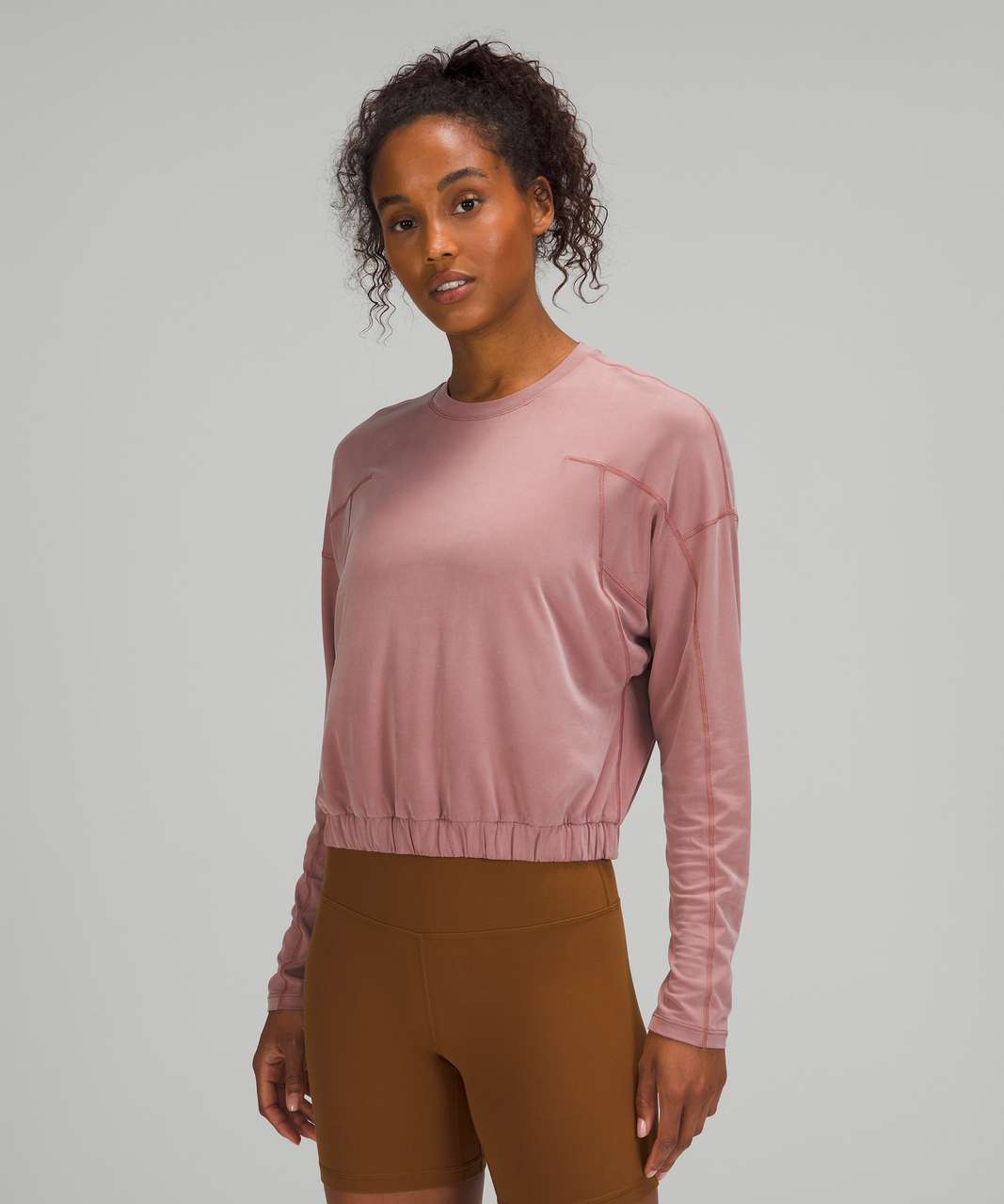 Lululemon Dropped Shoulder Long Sleeve - Spiced Chai - lulu fanatics