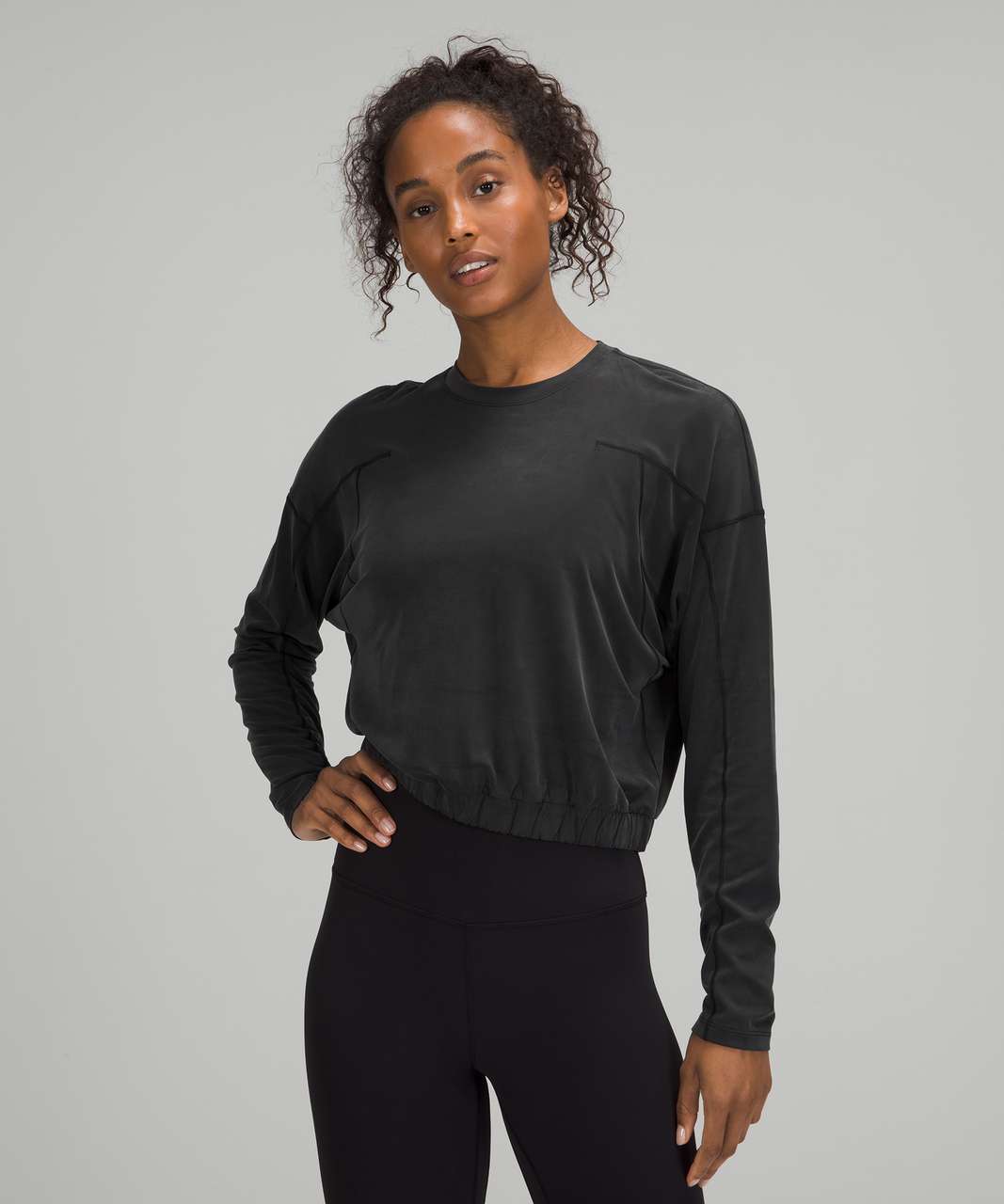 Lululemon Dropped Shoulder Long Sleeve - Black