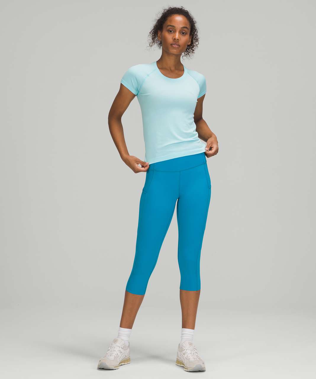 Lululemon Swiftly Tech Short Sleeve Shirt 2.0 *Race Length - Icing Blue / Icing Blue