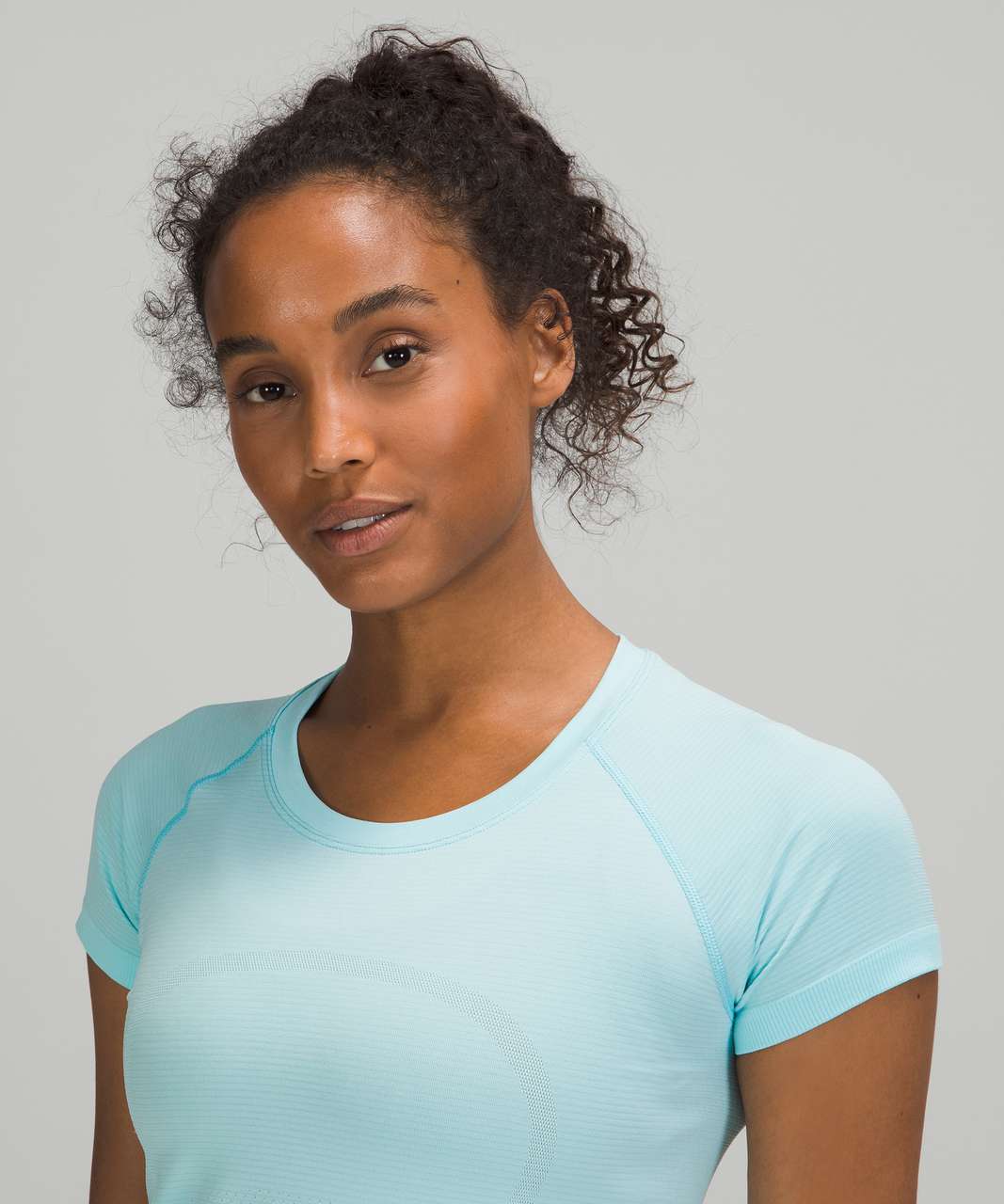 Lululemon Swiftly Tech Short-Sleeve Shirt 2.0 *Race Length - Parallel  Texture Sheer Blue / Water - lulu fanatics