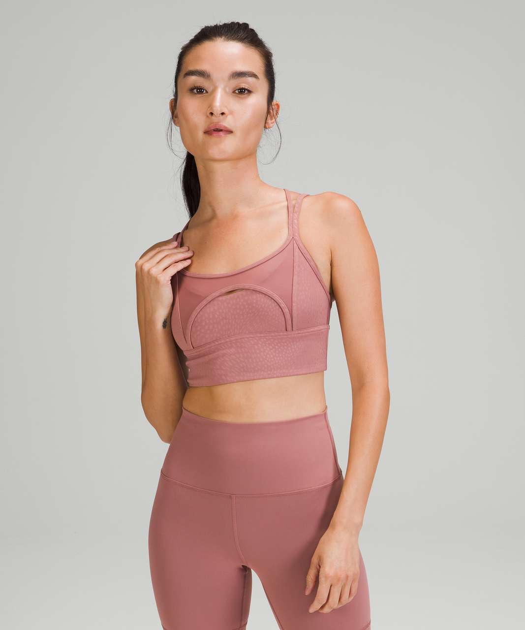 Lululemon AirSupport Bra *High Support, C–DDD Cups - Pink Mist / White Opal  - lulu fanatics