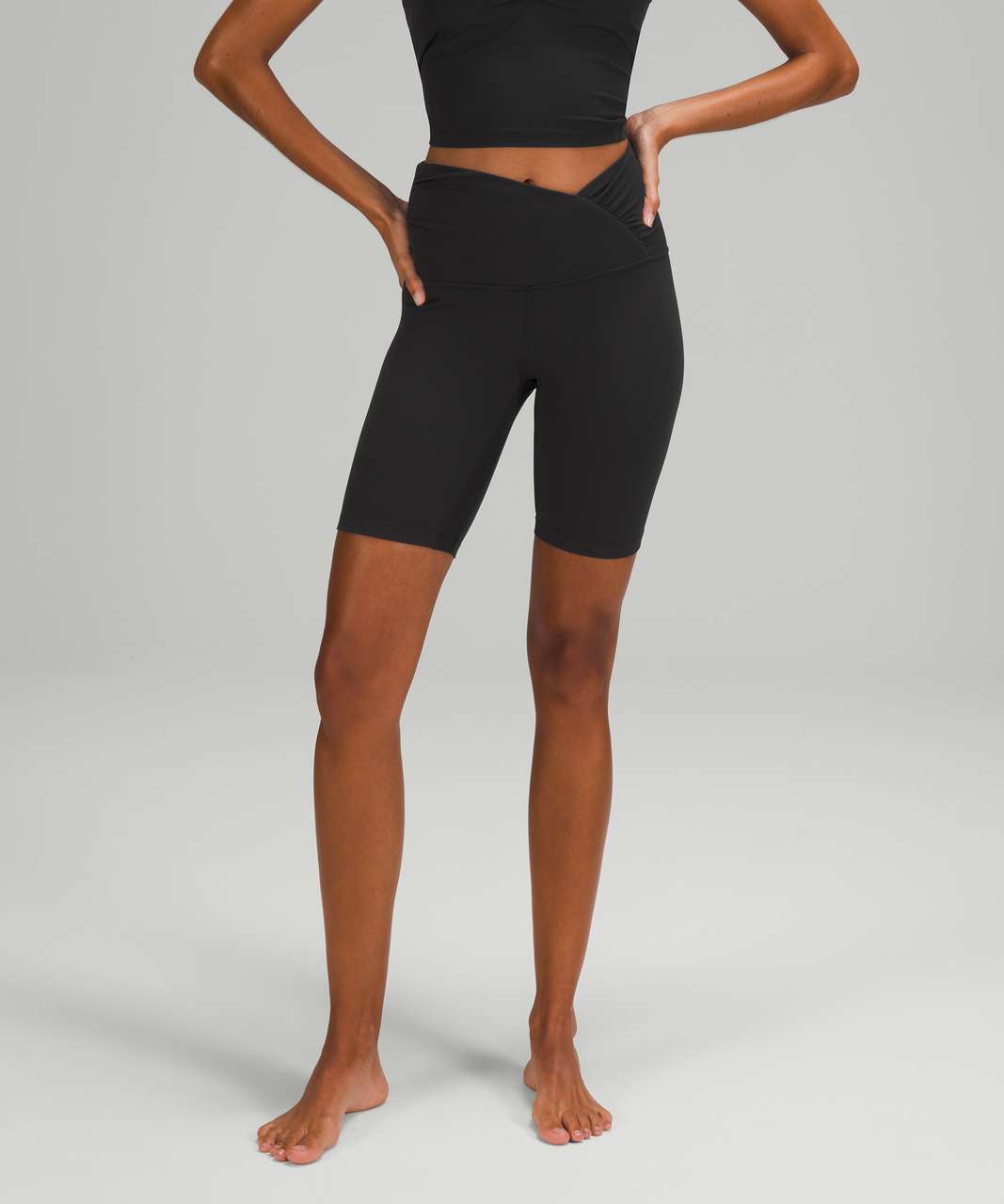 Lululemon Align High Rise Short with Pockets 8 - Jewel Emboss Black - lulu  fanatics