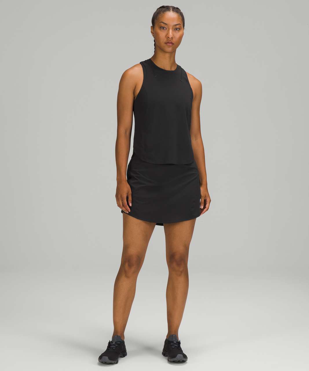 Lululemon Essential High Rise Running Skirt Long Black Lulu Fanatics