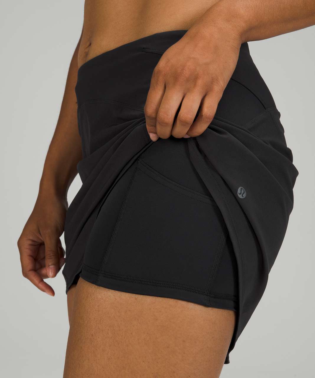 Lululemon Essential High Rise Running Skirt Long Black Lulu Fanatics