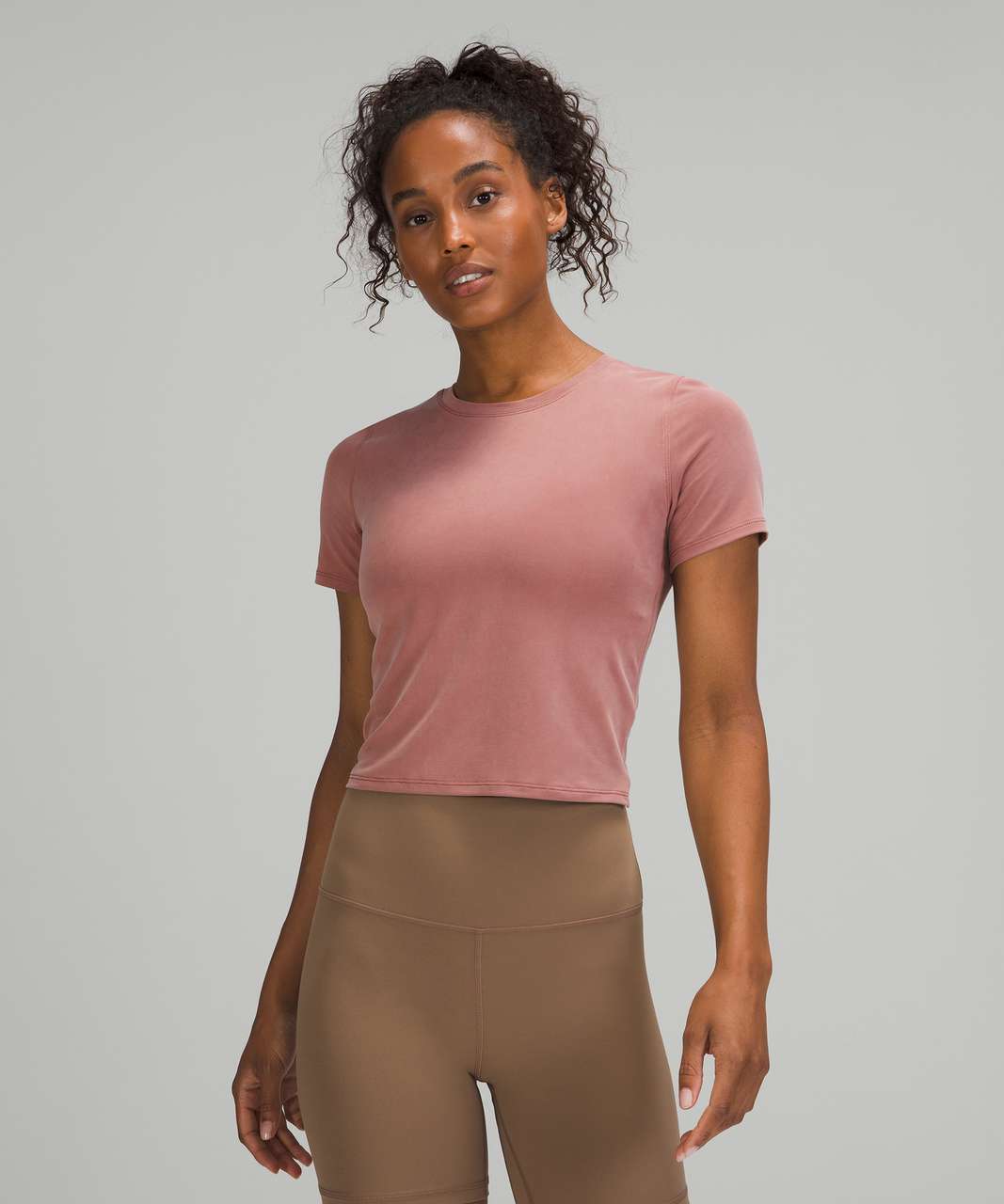 Lululemon Open Tie-Back Short Sleeve - Spiced Chai