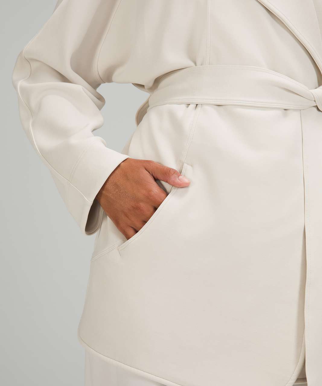 Lululemon Softstreme Belted Wrap - White Opal