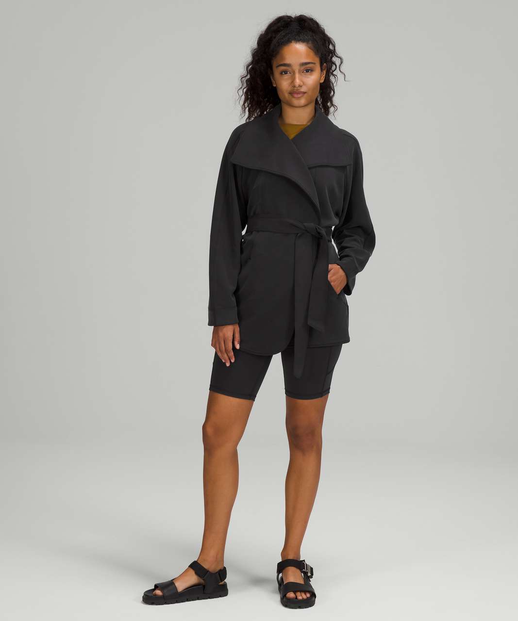 Lululemon Softstreme Belted Wrap - Black