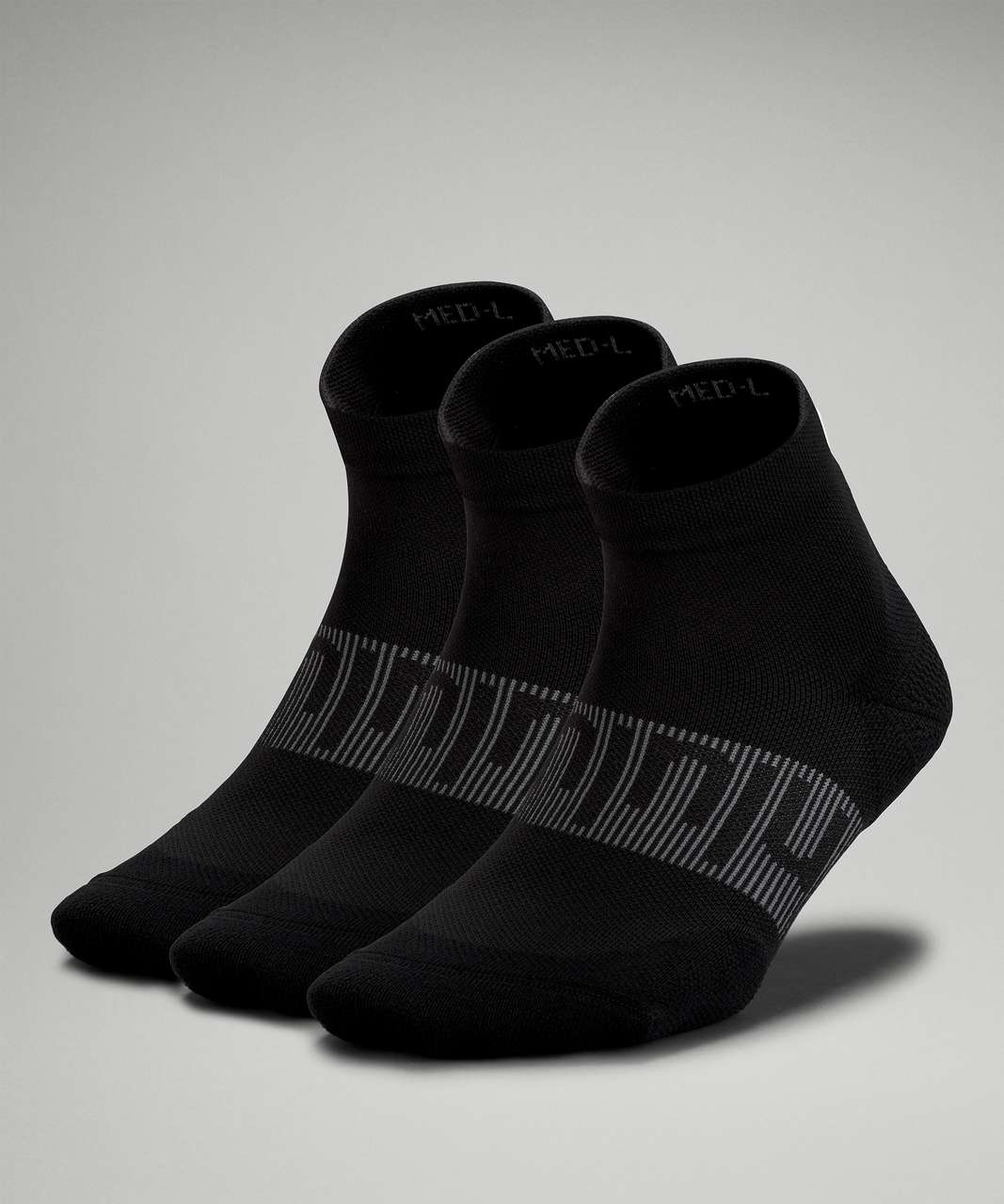 Lululemon Power Stride Ankle Sock *3 Pack - Black