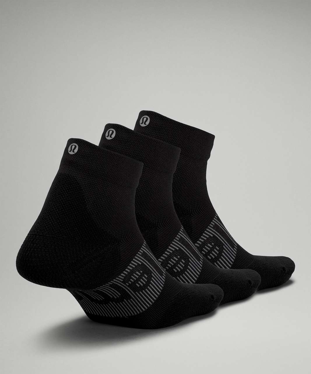 Lululemon Power Stride Ankle Sock *3 Pack - Black