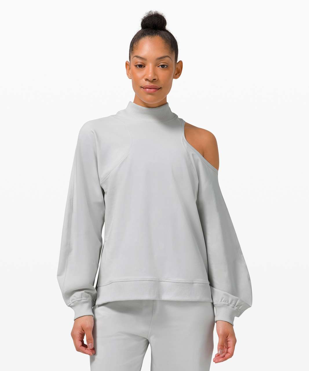 Lululemon LA Asymmetrical-Cut-Out Crew - Vapor