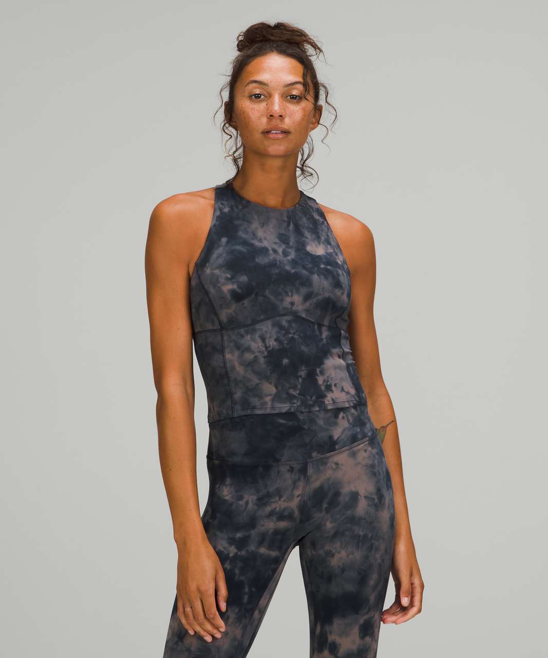 Lululemon Key to Balance Tank Top - Diamond Dye Lunar Rock True Navy