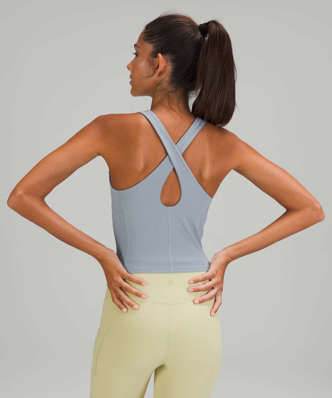 Chambray Align Tank is here!!! Tried it on with Chambray WTs immediately :  r/lululemon