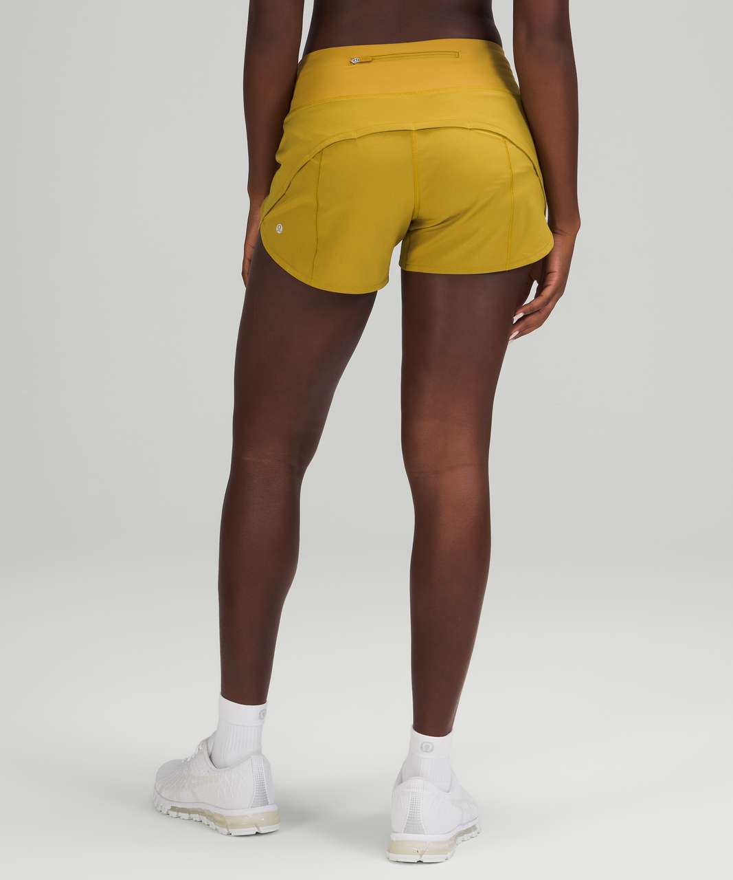 Lululemon High Rise Speed Up Shorts 4” Size 4 Highlight Yellow - $60 - From  Ava