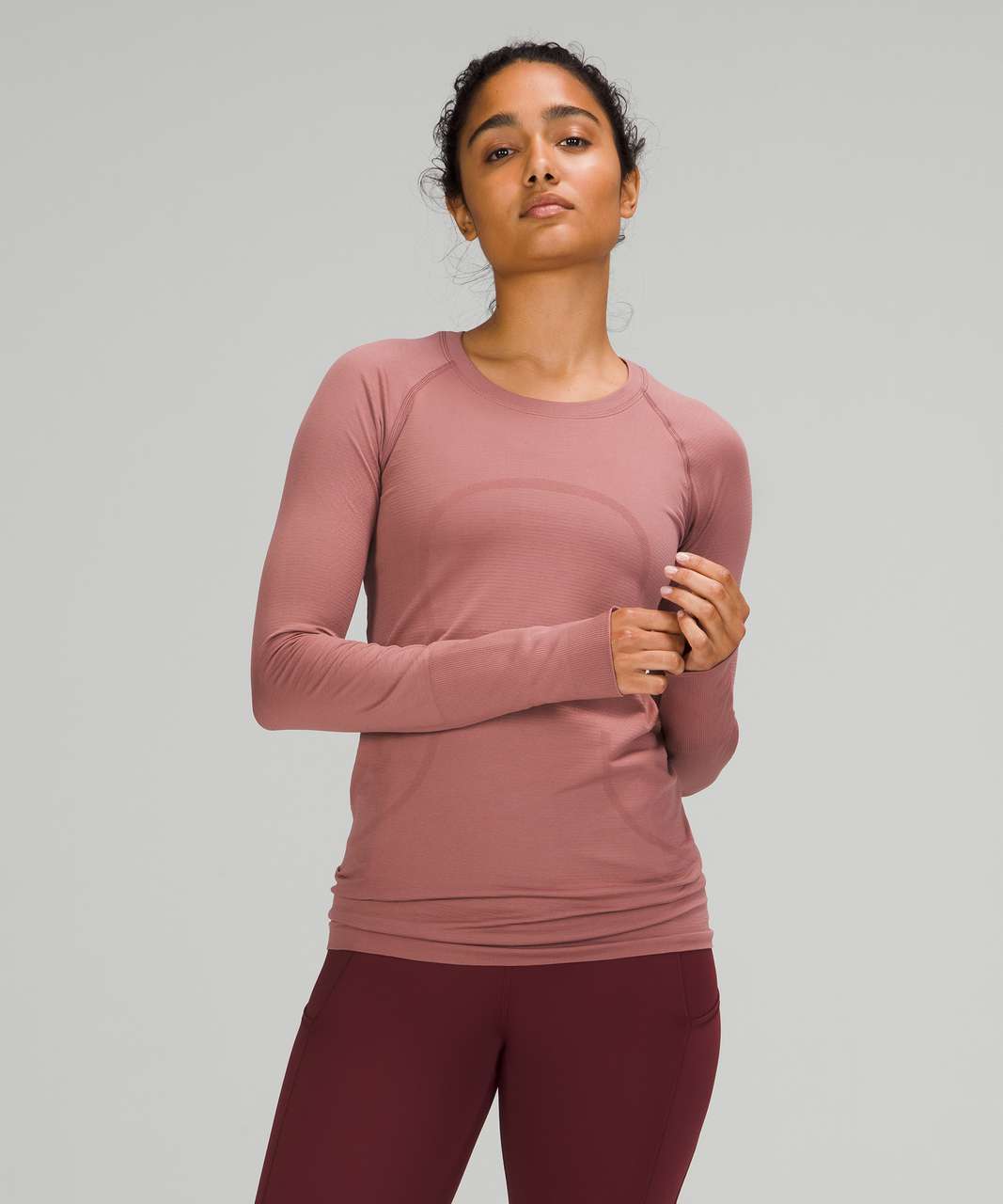 Lululemon Swiftly Tech Long Sleeve Shirt 2.0 - Spiced Chai