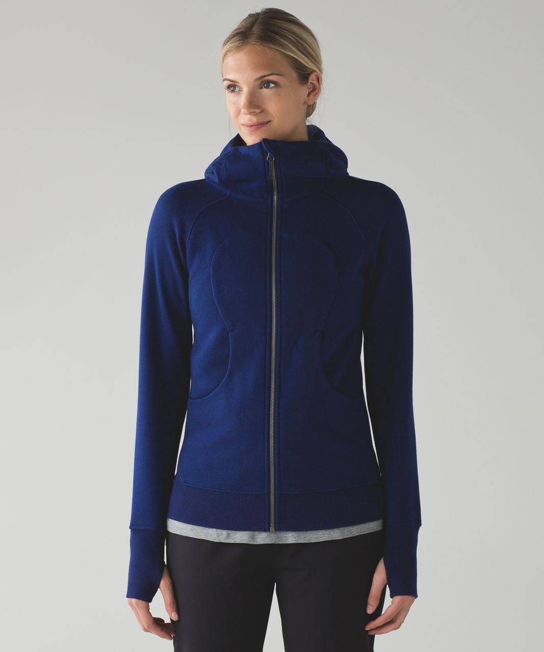 blue lululemon zip up jacket