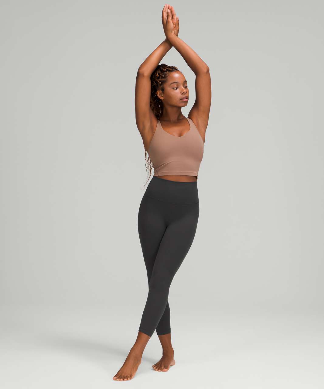 Lululemon Align High Rise Crop with Pockets 23 - Graphite Grey - lulu  fanatics