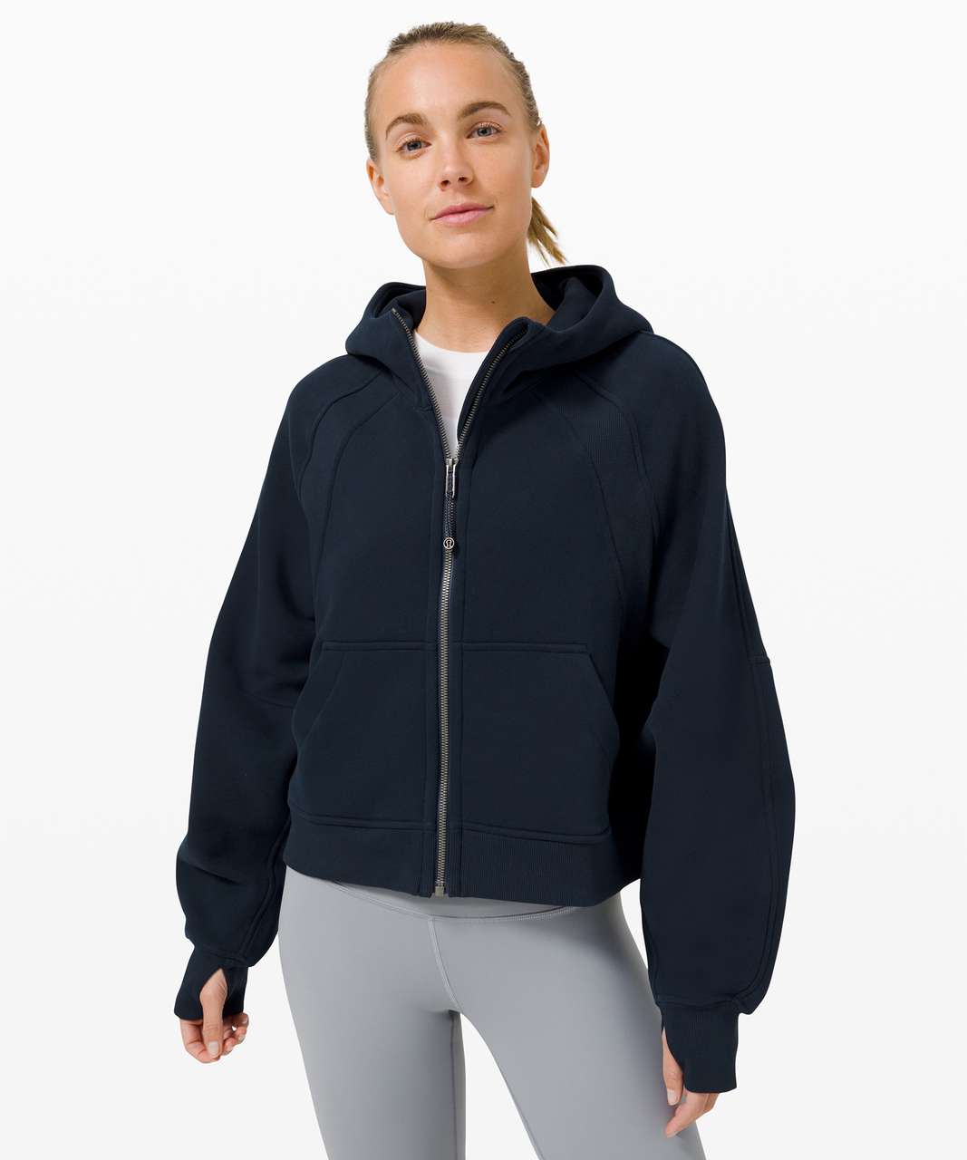 Lululemon Scuba Oversized Full Zip - True Navy - lulu fanatics