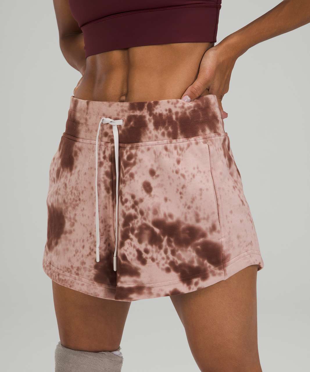 Lululemon Inner Glow Short 3" *Terry - Marble Dye Silky French Press