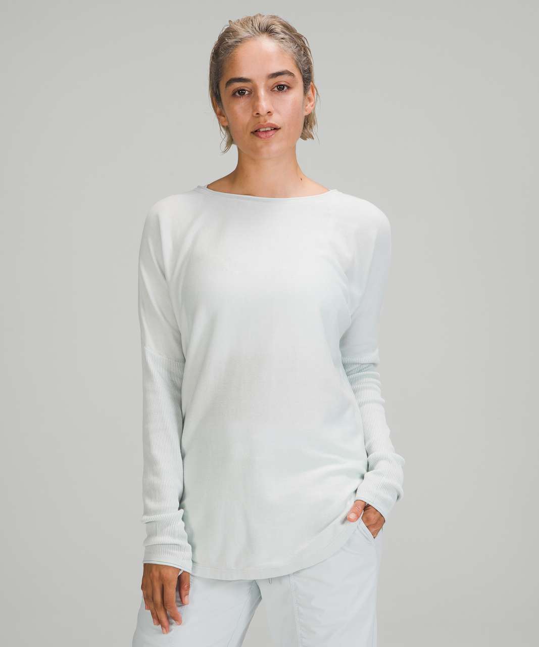 Lululemon Athletica Take It All In Sweater Heathered Tidewater
