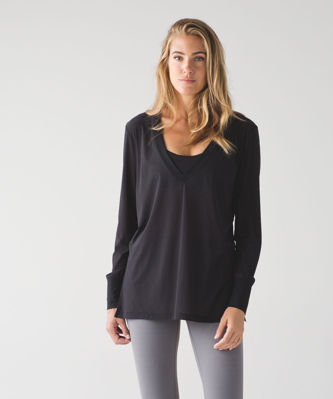 Lululemon Sheer Will Long Sleeve *Camo - Black - lulu fanatics