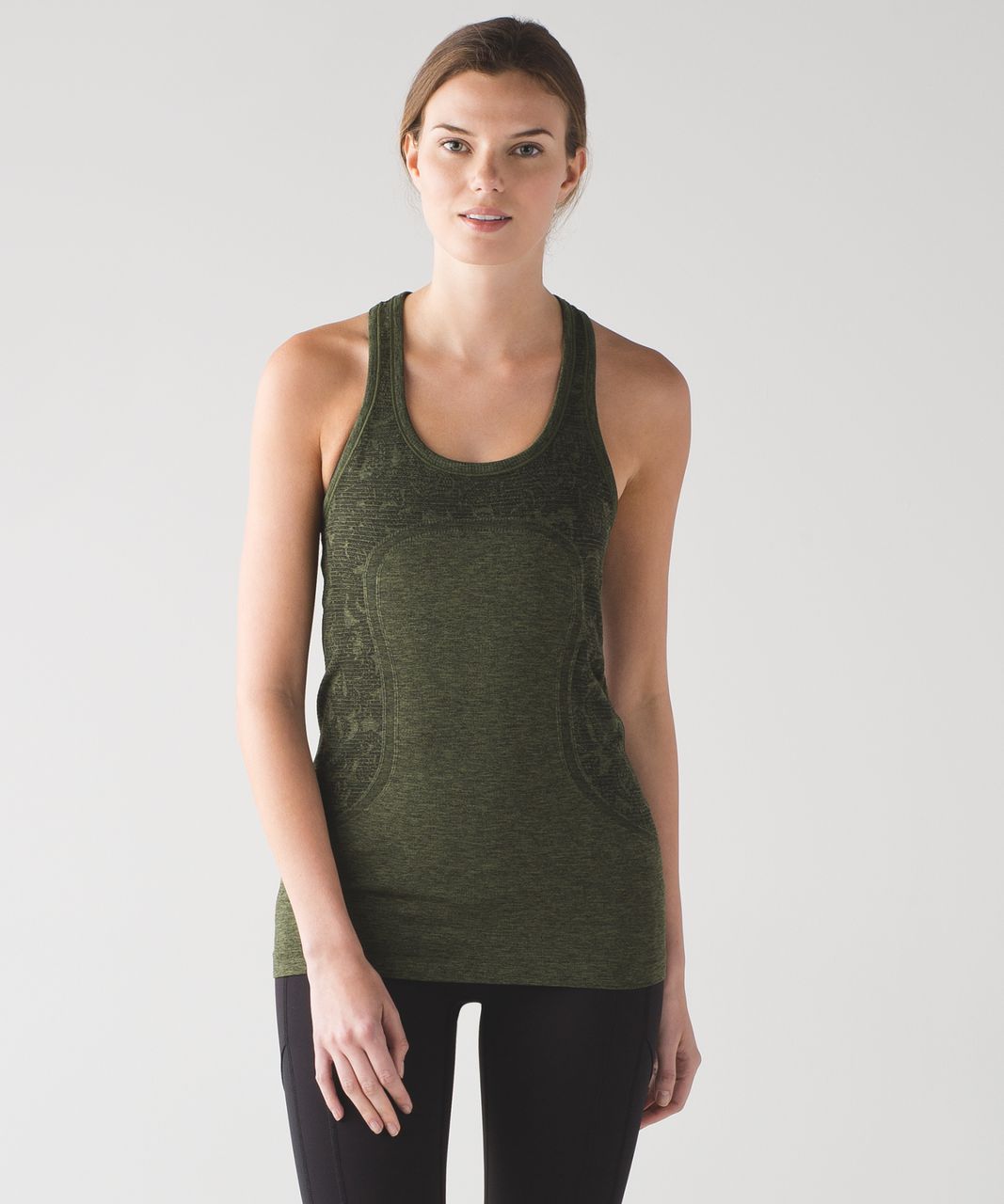 THE BRAVE - ALIGN TANK - DARK OLIVE –