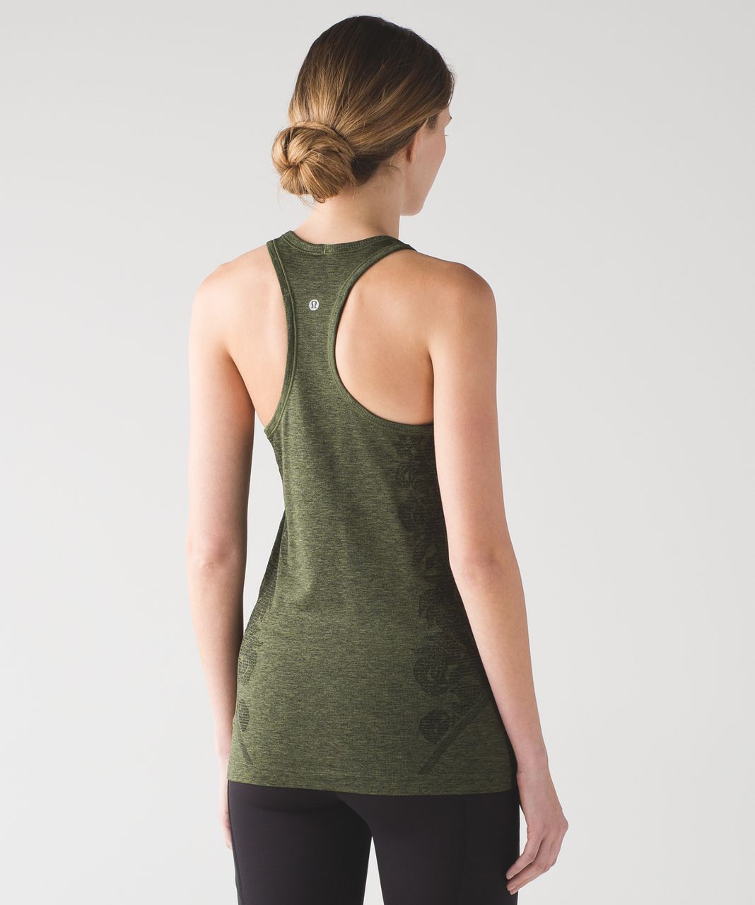 Lululemon Swiftly Tech Racerback - Black / Brave Olive