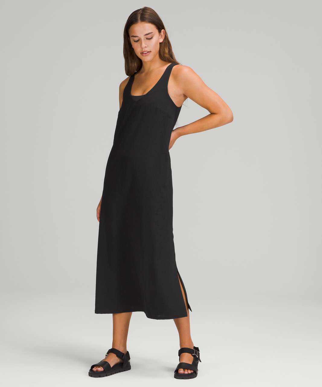 Lululemon V-Neck Midi Dress - Black