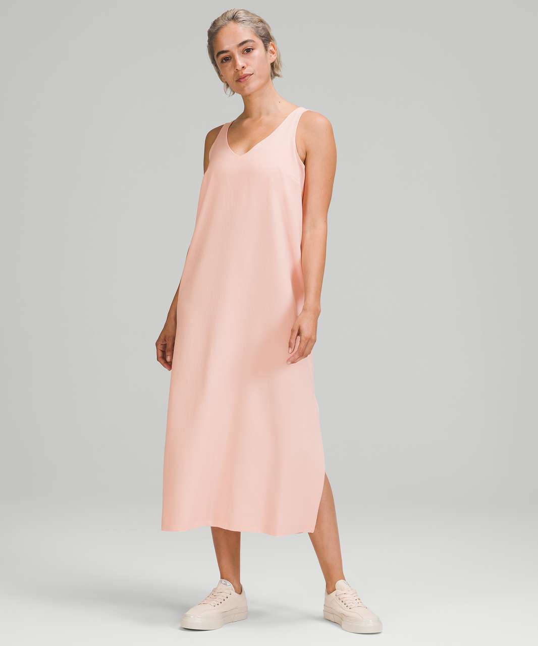 Lululemon V-Neck Midi Dress - Pink Mist