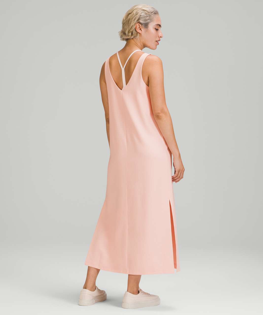 Lululemon V-Neck Midi Dress - Pink Mist