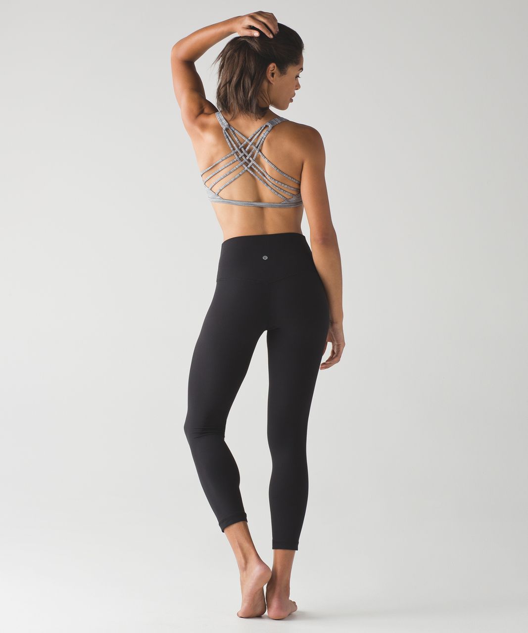 Lululemon Free To Be Bra (Wild) - Space Dye Camo Seal Grey Deep Coal