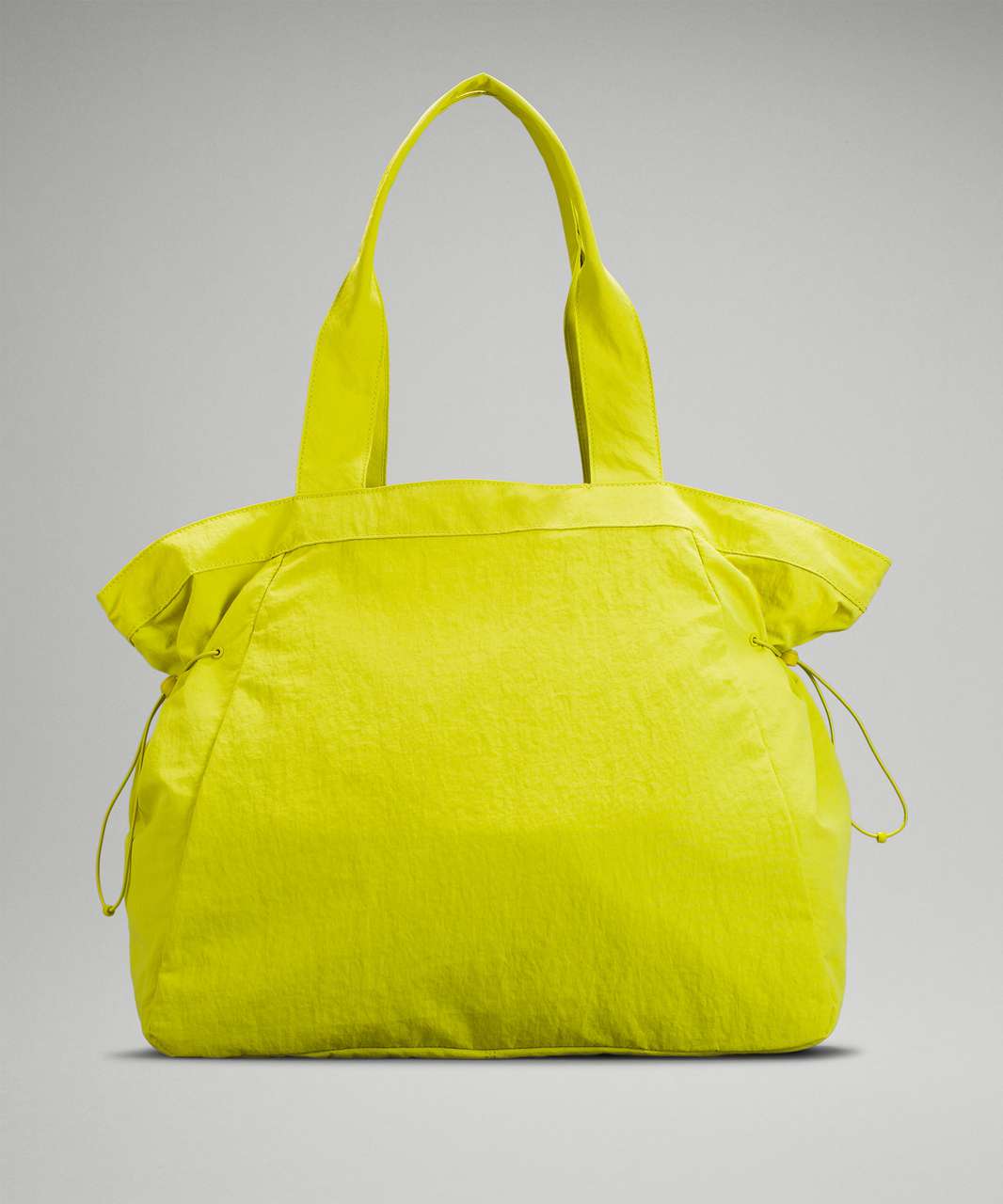 Lemon yellow Square V bag with adjustable chain strap - Si Si's