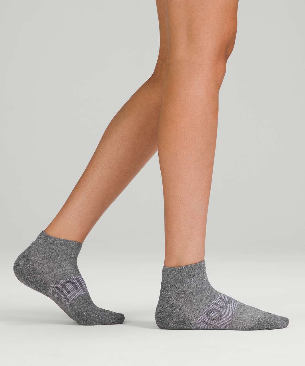 Lululemon Power Stride Ankle Sock *3 Pack - Heather Grey / Heather Grey / Heather Grey