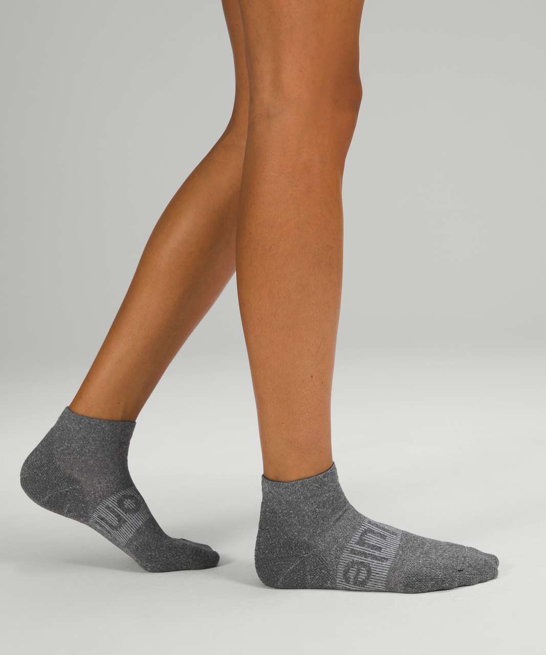 Lululemon Power Stride Ankle Sock *3 Pack - White / Heather Grey / Black